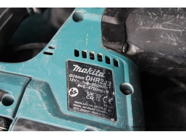 Boorhamer - makita - dhr243 oplader - makita toebehoren - koffer - afbeelding 2 van  2