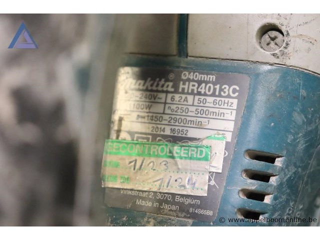Boorhamer - makita - hr4013c toebehoren - boren, opzetstukken, koffer - afbeelding 4 van  4