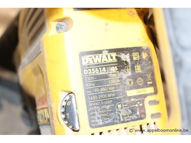 Boorhamer dewalt d25614-qs - afbeelding 3 van  3