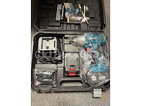 Boorhamer en accu schroevendraaier in koffer en accu slagmoer sleutel - afbeelding 6 van  6