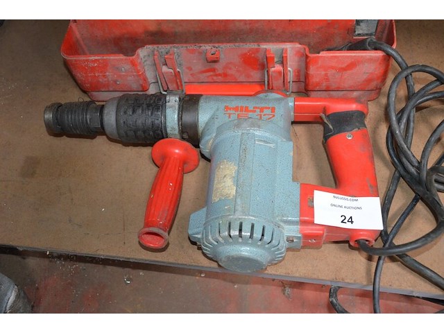 Boorhamer hilti te17 in koffer , cirkelzaag powerplus pow1041p (7,8) - afbeelding 5 van  10