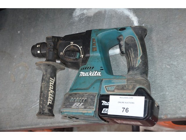Boorhamer makita dhr 243 met 1 accu (12,15) - afbeelding 2 van  4