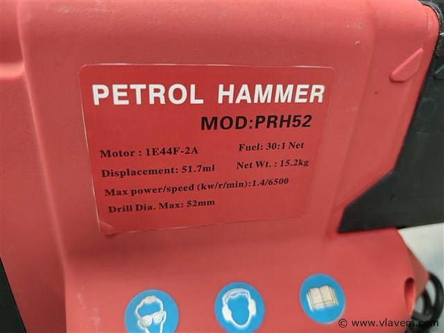 Boorhamermachine met benzinemotor - afbeelding 12 van  13