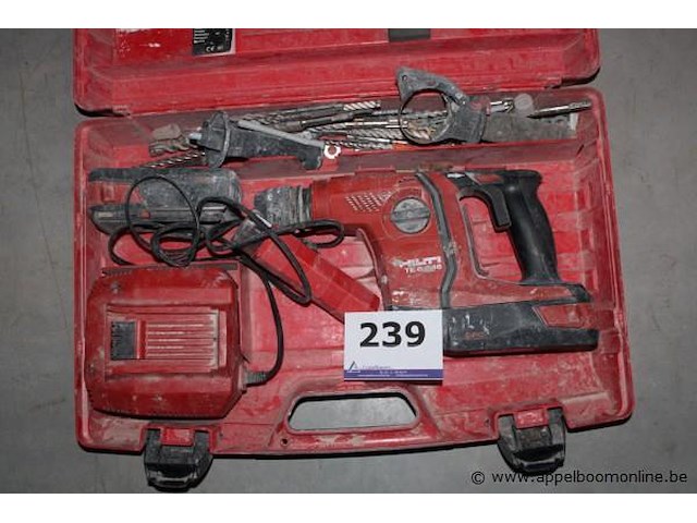 Boormachine - hilti - te 6-a36 oplader - hilti toebehoren - boren, handgreep - afbeelding 1 van  2