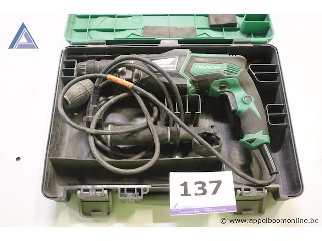 Boormachine - hitachi - dh 26pb toebehoren - koffer - afbeelding 1 van  3