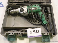 Boormachine - hitachi - dv 20vb2 toebehoren - boren, handgreep, koffer - afbeelding 1 van  3