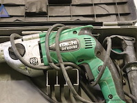 Boormachine - hitachi - dv 20vb2 toebehoren - boren, handgreep, koffer - afbeelding 2 van  3