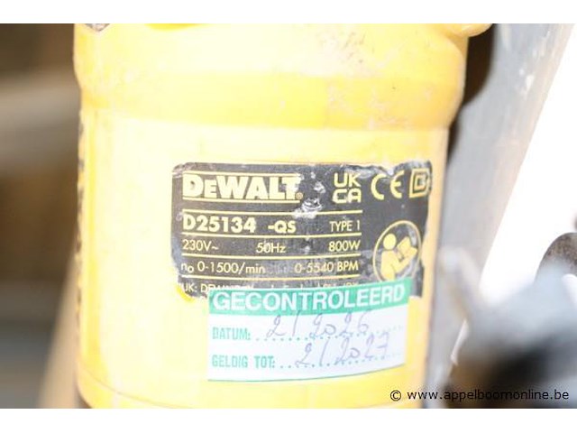 Boormachine dewalt d25134-qs - afbeelding 4 van  4