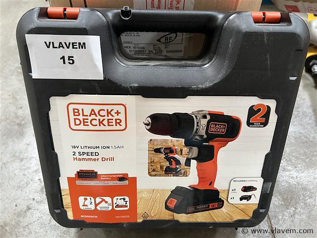 Boormachine, fabr. black & decker - afbeelding 1 van  1