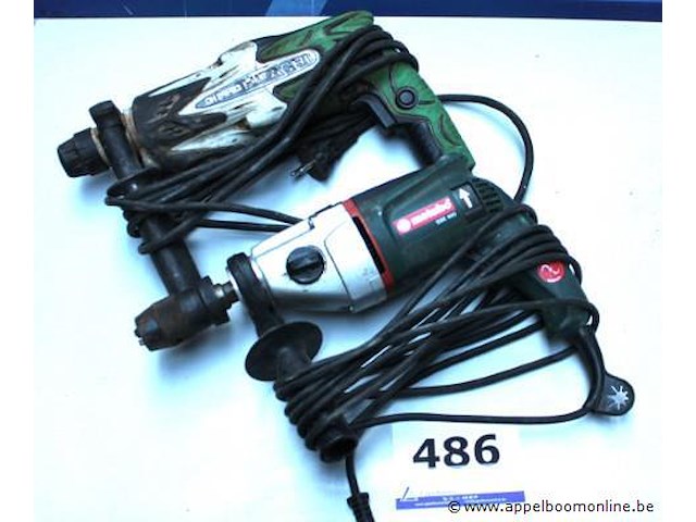 Boormachine hitachi dh24p83 en metabo sbe 660, werking niet gekend - afbeelding 1 van  3