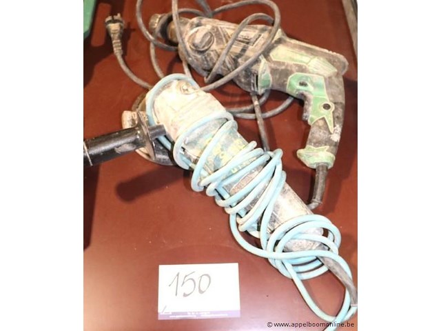 Boormachine hitachi dh26pb en haakse slijptol makita ga5046r - afbeelding 1 van  4