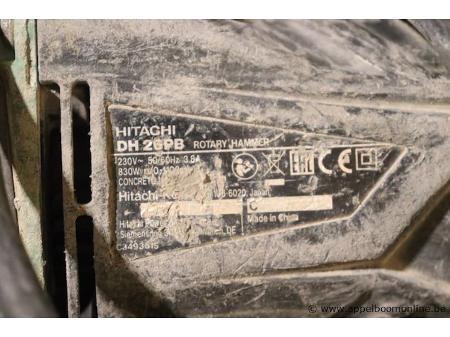 Boormachine hitachi dh26pb en haakse slijptol makita ga5046r - afbeelding 3 van  4