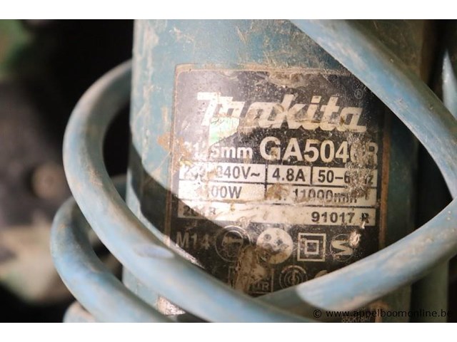 Boormachine hitachi dh26pb en haakse slijptol makita ga5046r - afbeelding 4 van  4