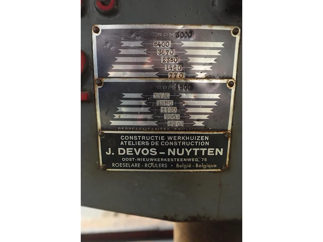 Boormachine j. devos - afbeelding 6 van  8