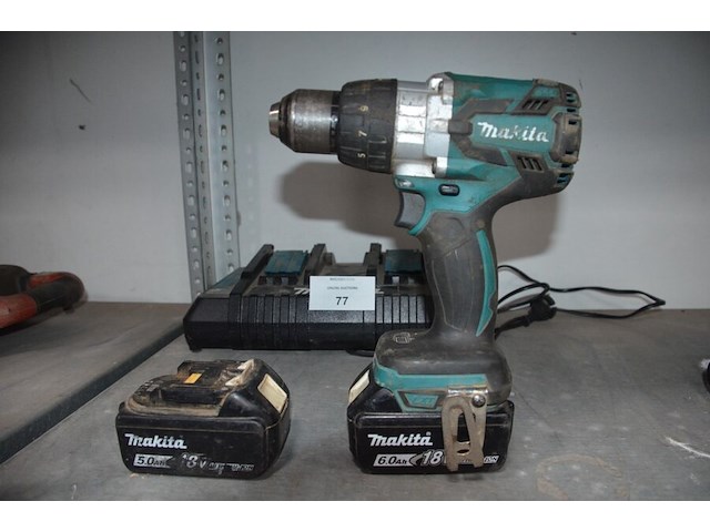 Boormachine makita dhp 481 met 2 accus, accu lader makita dc18rd (13,15,16) - afbeelding 2 van  5