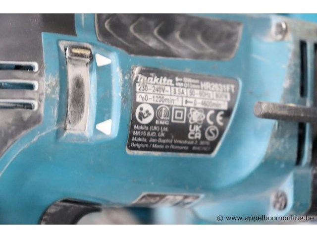 Boormachine makita hr2631ft, 800w, werking niet gekend - afbeelding 3 van  3