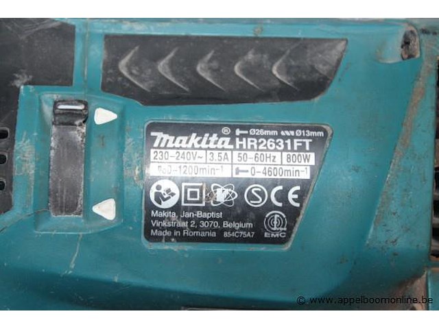 Boormachine makita hr2631ft, werking niet gekend - afbeelding 2 van  2