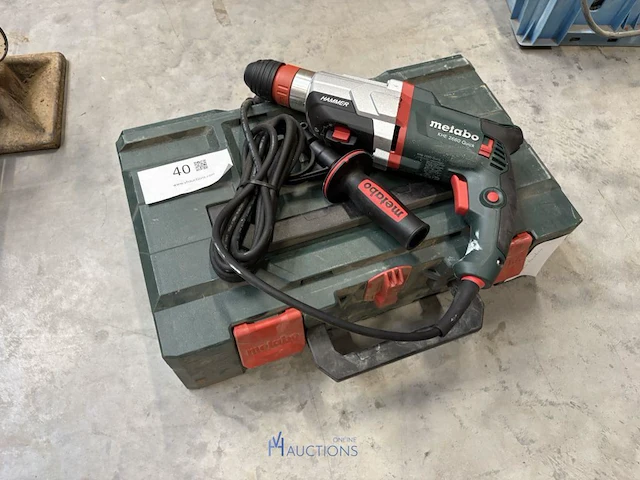 Boormachine metabo khe2660 quick in pvc opbergkoffer - afbeelding 1 van  5