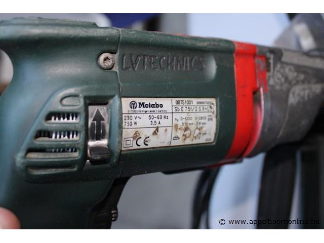 Boormachine metabo sbe 751, werking niet gekend - afbeelding 2 van  2