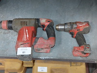 Boormachine milwaukee m18fpd, boorhamer milwaukee m18chpx (21,23)