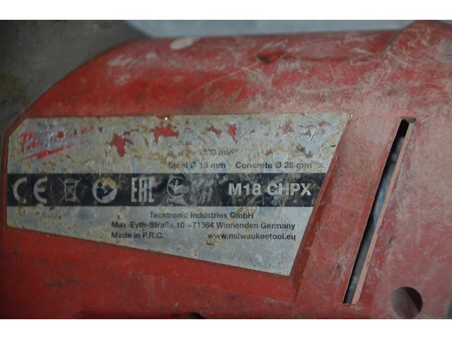 Boormachine milwaukee m18fpd, boorhamer milwaukee m18chpx (21,23) - afbeelding 4 van  7
