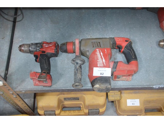 Boormachine milwaukee m18fpd, boorhamer milwaukee m18chpx (21,24) - afbeelding 1 van  7