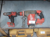 Boormachine milwaukee m18fpd, boorhamer milwaukee m18chpx (21,24) - afbeelding 1 van  7