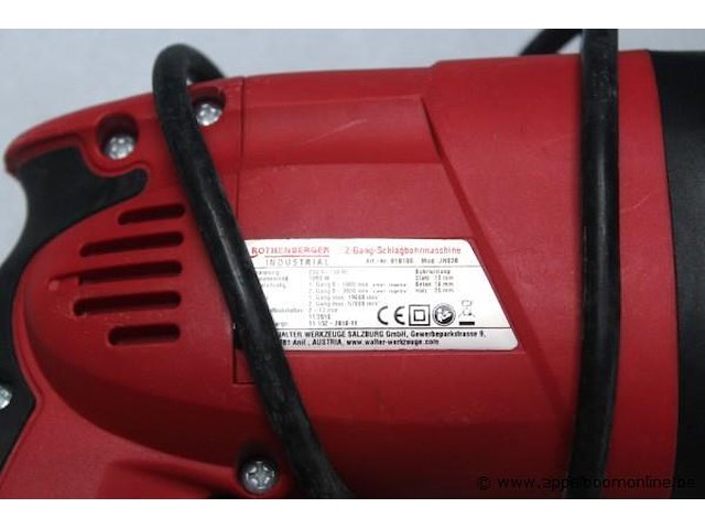 Boormachine rothenberger jh038, 1050w, werking niet gekend - afbeelding 2 van  2