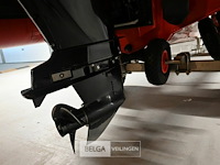 Boot highfield met buitenboordmotor en met strandtrailer - afbeelding 2 van  14