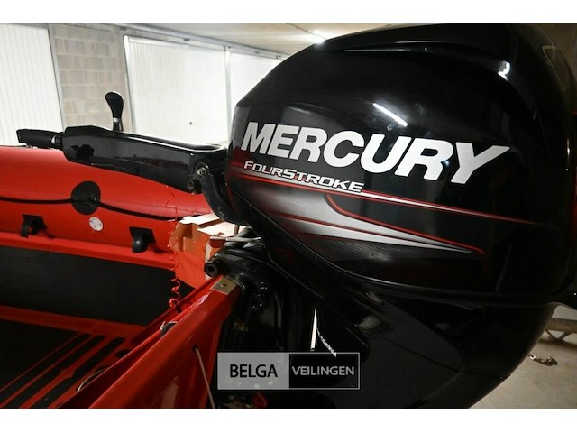 Boot highfield met buitenboordmotor en met strandtrailer - afbeelding 3 van  14