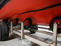 Boot highfield met buitenboordmotor en met strandtrailer - afbeelding 6 van  14