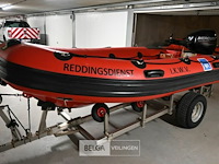 Boot highfield met buitenboordmotor en met strandtrailer - afbeelding 7 van  14