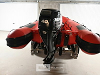 Boot highfield met buitenboordmotor en met strandtrailer - afbeelding 13 van  14