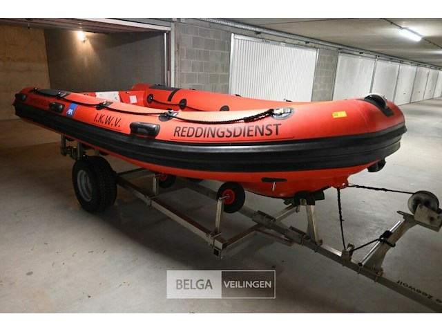 Boot highfield met strandtrailer - afbeelding 1 van  9