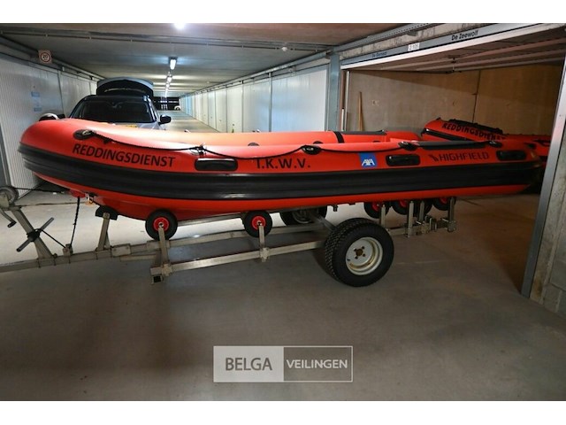 Boot highfield met strandtrailer - afbeelding 3 van  9