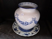 Bord + vaas delft - afbeelding 1 van  4