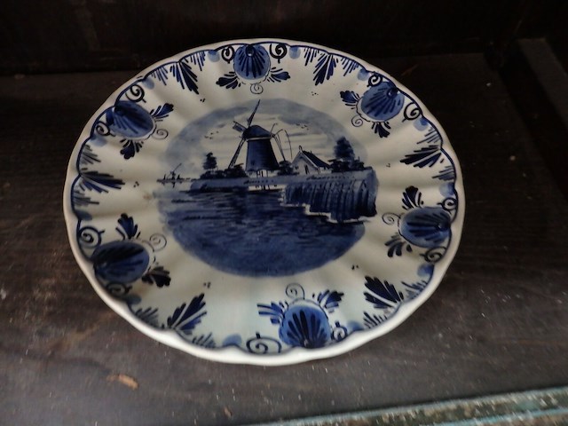 Bord + vaas delft - afbeelding 3 van  4
