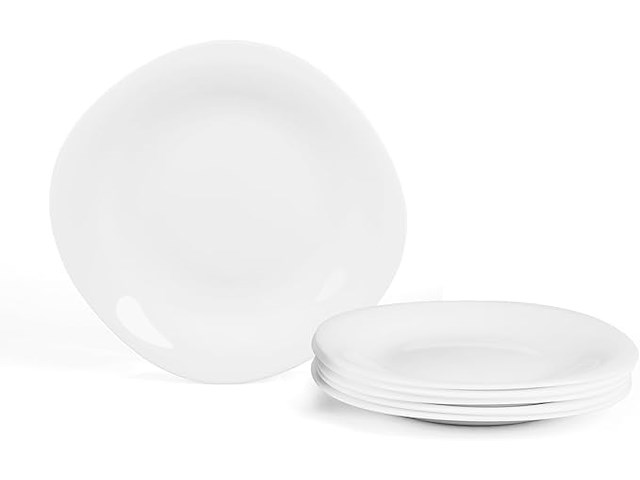 Bordenset laglint 25,4cm wit vierkant - afbeelding 1 van  5