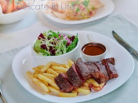 Bordenset laglint 25,4cm wit vierkant - afbeelding 5 van  5