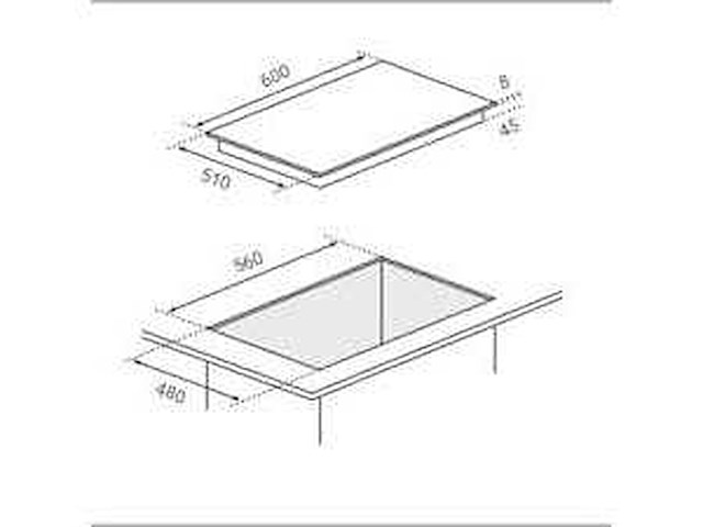 Boretti - bgkn60 veneto - kookplaat - afbeelding 2 van  2