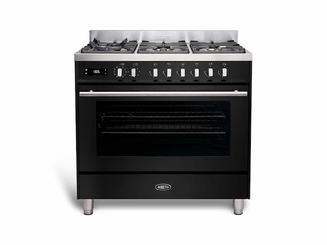 Boretti - ml9016gszwbe milano - - fornuis - afbeelding 5 van  7