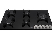 Boretti 5-pits gas-op-glas kookplaat bgkn90be - afbeelding 1 van  1