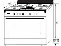 Boretti cfbg901ixbe3 toscana - afbeelding 4 van  4