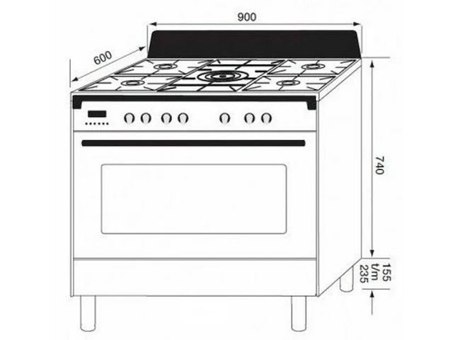 Boretti cfbg901ixbe3 toscana - afbeelding 4 van  4