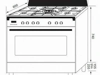 Boretti cfbg901ixbe3 toscana - afbeelding 4 van  4