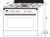 Boretti cfbg901ixbe3 toscana - afbeelding 4 van  5