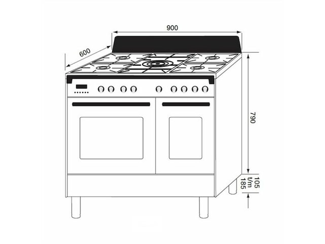 Boretti cfbg902ixbe3 toscana - afbeelding 3 van  3