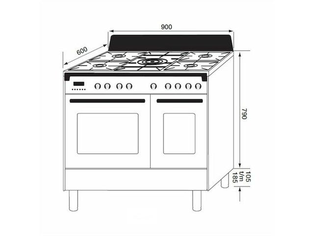 Boretti cfbg902ixbe3 toscana - afbeelding 3 van  3