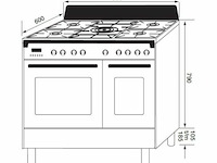 Boretti cfbg902ixbe3 toscana - afbeelding 3 van  3