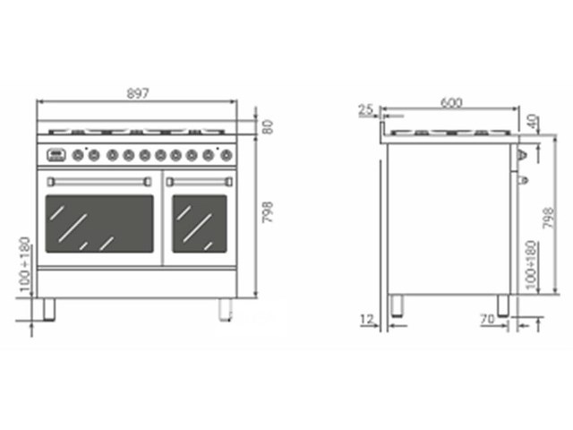 Boretti mlg96dzwbe milano - afbeelding 3 van  4